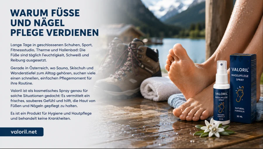 {{OFFER_NAME}} — Spray für die tägliche Pflege von Füßen und Nägeln in Österreich